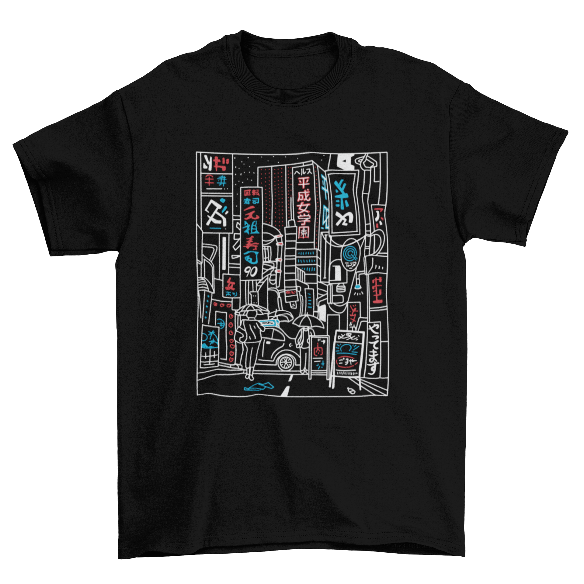 Tokyo street stroke t-shirt