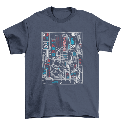 Tokyo street stroke t-shirt
